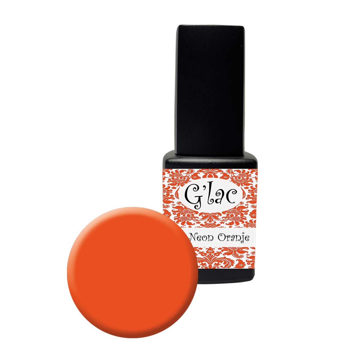 Orange Fluo Fantasy – Glow in the dark Gellak Gellac nagelproducten gelproduct G'Lac Beautyconceptstore Sint Niklaas