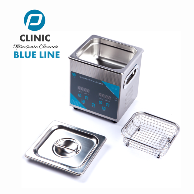 PClinic Blue Line Ultrasoon Reiniger 1L gebruiken met de Podisonic , pedicure manicure ontsmetting en reiniging voor alle materialen sint-niklaas