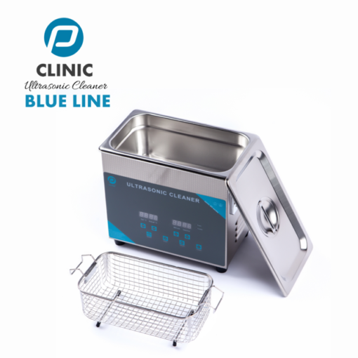 PClinic Blue Line Ultrasoon Reiniger 3L gebruiken met de Podisonic , pedicure manicure ontsmetting en reiniging voor alle materialen Sint-Niklaas