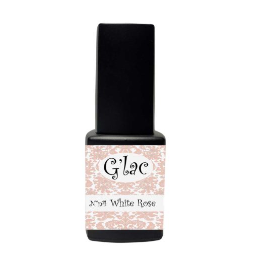 Natural - White Rose Gellak gellaknagels nagelproduckten G'lac vloeit mooi uit waardoor vijlen tot een minimum beperkt wordt, gellaknagels.