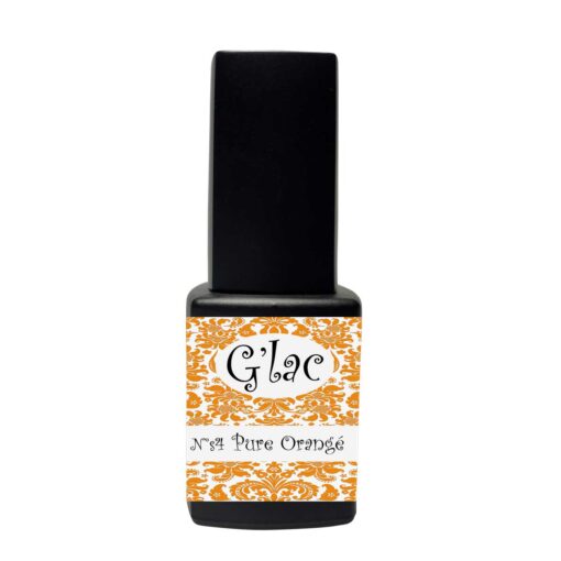 Pure Orangé Gellak gellaknagels nagelproduckten G'lac vloeit mooi uit waardoor vijlen tot een minimum beperkt wordt, gellaknagels.