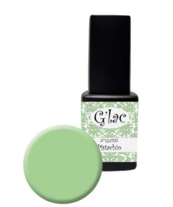 Pistachio Gellak gellaknagels nagelproduckten G'lac vloeit mooi uit waardoor vijlen tot een minimum beperkt wordt, gellaknagels.