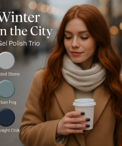 ❄️ Winter in the City – Gel Polish Trio Omarm de koele elegantie van de winter met Winter in the City, een stijlvolle gel polish collectie geïnspireerd door moderne stadslooks en winterse sereniteit.