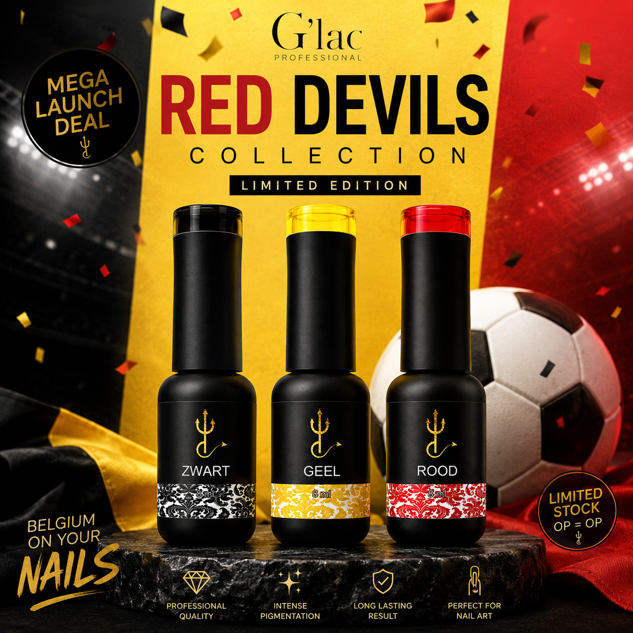 🇧🇪 Red Devils Collection - Limited Edition Supporter onze Rode Duivels in stijl met deze exclusieve Limited Edition collectie van G'lac.