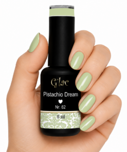 G’lac Pistachio Dream is een zachte pistachegroene gel polish. Fris, trendy en perfect voor zomerse nagels of een Mystic Cat Eye-effect.