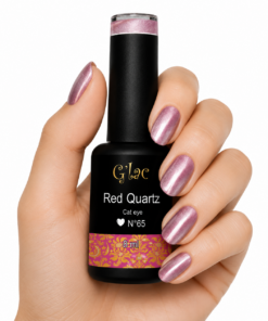 G’lac Red Quartz is een transparante Cat Eye Effect Gel met roze parelmoerglans. Combineer met elke G’lac kleur voor een magisch magnetisch effect.
