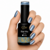 G’lac Blue Mist is een transparante Cat Eye Effect Gel met ijsblauwe parelmoerglans. Combineer met elke G’lac kleur voor een magisch magnetisch effect.
