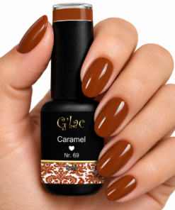 G’lac Caramel Nr. 69 | Karamelbruine Gellak 8 ml Ontdek G’lac Caramel Nr. 69: warme karamelbruine gellak met prachtige glans. Professionele kwaliteit, HEMA-free en perfect voor stijlvolle herfstnagels!
