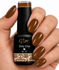 G’lac Dirty Chai Nr. 70 | Warme Bruine Gellak 8 ml Ontdek G’lac Dirty Chai Nr. 70: een warme, diepe bruine gellak met prachtige glans. Professionele kwaliteit, HEMA-free en ideaal voor elegante herfstnagels!
